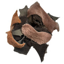 Chutes de laine de mouton et cuir Deco Cuir, diverses couleurs, morceaux de tissu doux et colorés pour bricolage ou décoration.