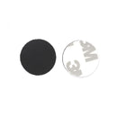 Rond de protection en cuir autocollant noir de Deco Cuir, pièce ronde en cuir pour protection ou décoration.