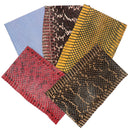 Lot de 5 morceaux de cuir de serpent Élaphe colorés, 20cm, pour artisanat ou création, par Autres.