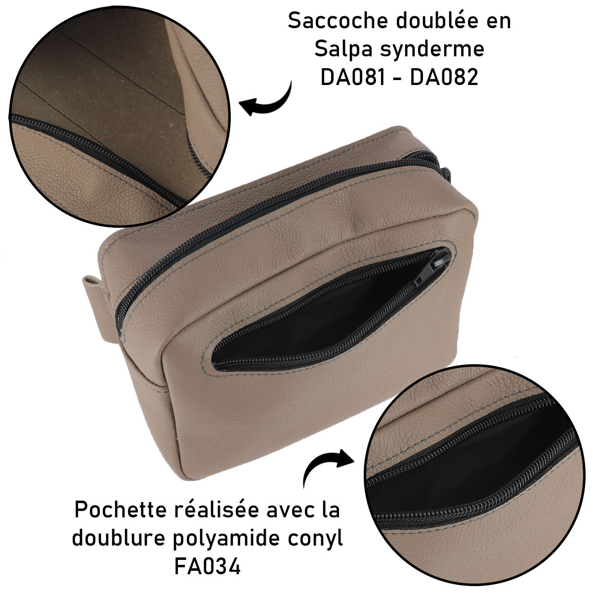 Plaque de salpa Synderme 70x150cm, renforts pour cuir, en cuir naturel avec finition artisanale.