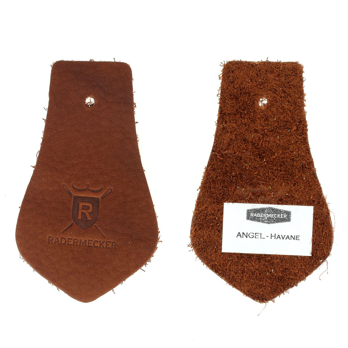 Échantillon de cuir ANGEL de Radermecker, texture souple et coloris variés, présenté en gros plan sur fond neutre.