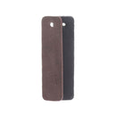 Échantillon de lanière de cuir de collet noir mat, épaisseur 3,4 mm, de la marque Deco Cuir, pour fabriquer des accessoires en cuir.