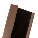 Coupon de tissu velours pour doublure en marron chocolat, pièce de 0,50x1,40 m, tissu doux et élégant.