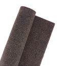 Coupon de tissu en feutrine marron foncé, épaisseur 2 mm, dimensions 0,50x1,55 m, tissu pour bricolage ou décoration.
