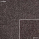 Coupon de tissu feutrine marron foncé de 2mm d'épaisseur, 0,50x1,55m, tissu pour bricolage et décoration.