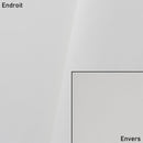 Coupon de tissu microfibre doublé de mousse blanc, dimensions 0,50x1,35m, idéal pour bricolage et décoration.