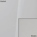 Coupon de tissu microfibre doublé mousse blanc verni, 0,50x1,37m, tissu doux et imperméable pour projets de couture.
