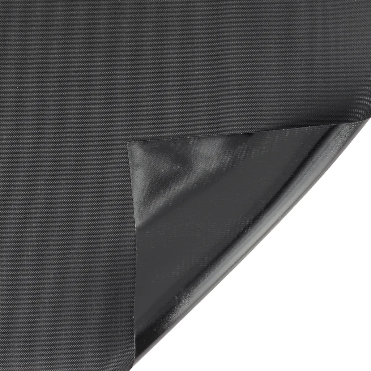 Coupon de doublure en nylon autocollant noir, tissu de 28x40cm, idéal pour couture et bricolage.