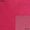 Coupon de microfibre Alcantara pour doublure, tissu autruche en framboise, 0,50x1,45m, tissu doux et flexible, idéal pour couture.