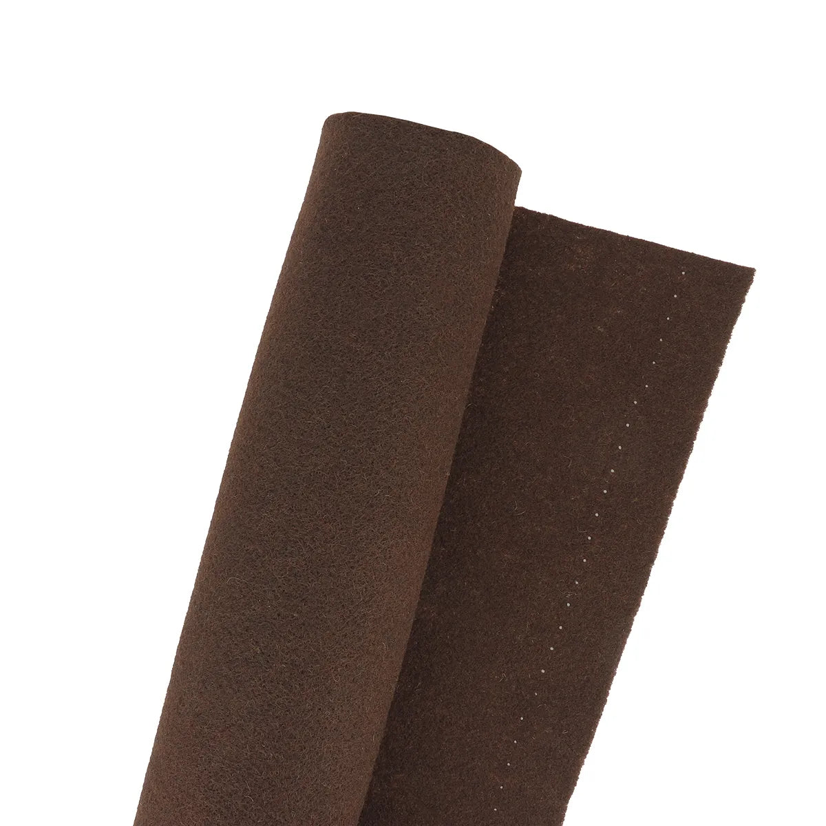 Tissu feutrine marron pour doublure. Tissu facile à découper, maniable, 1,8 mm d'épaisseur