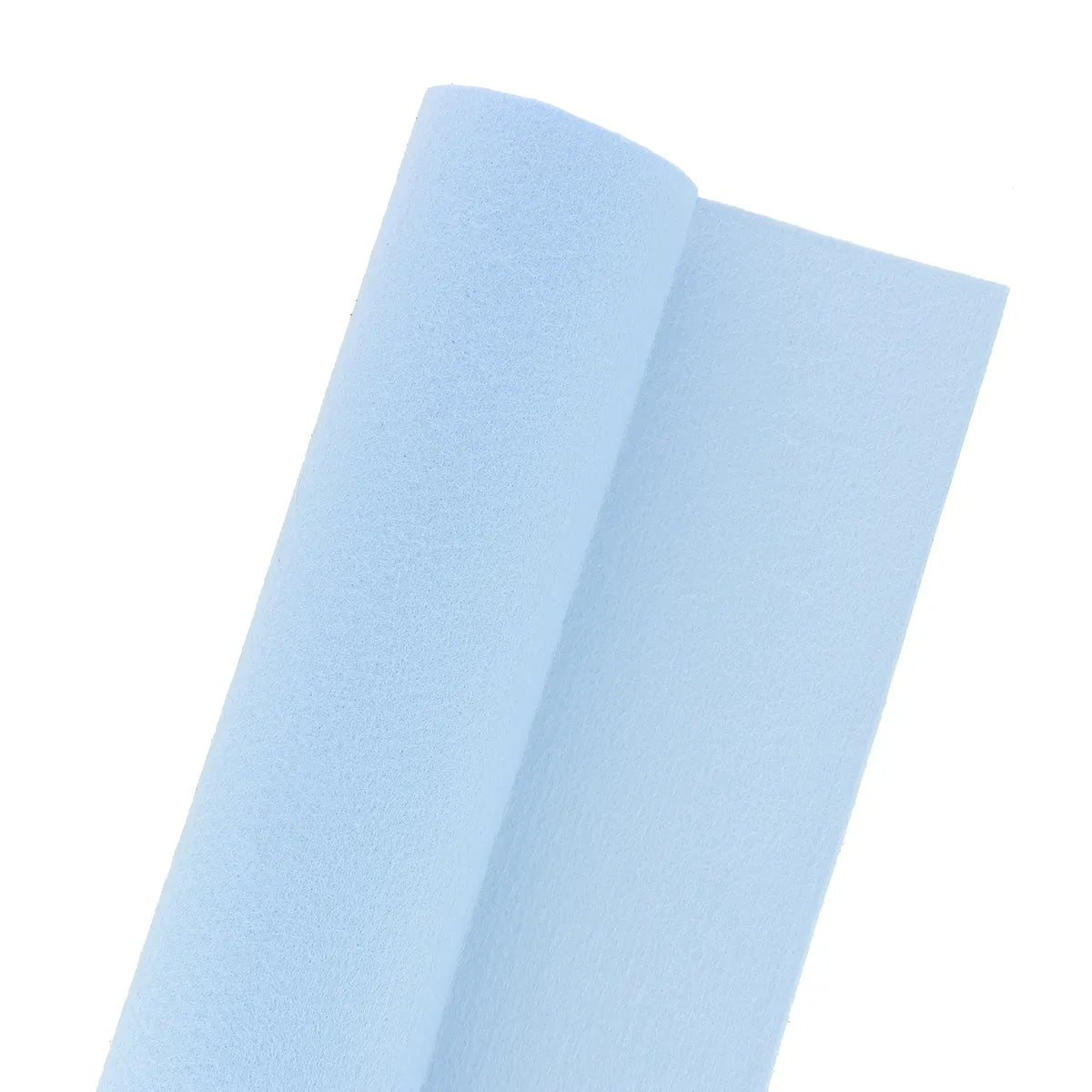 Tissu pour doublure en feutrine couleur bleu clair.