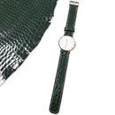 Formation Deco Cuir pour fabriquer un bracelet de montre en cuir d'alligator, étape intermédiaire, visible en image.