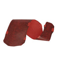 Peau de cuir de saumon rouge finition dégradée. Cuir de poisson tanné en France idéal pour la création d'horlogerie, ornement, gainerie, maroquinerie et bijoux
