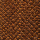 Cuir de poisson aux écailles de saumon couleur marron orangé. Cuir de saumon idéal pour la confection d'horlogerie, maroquinerie, gainerie...