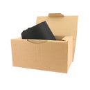 Cuir de saumon noir carbone mat. Cuir très souple. Cuir marin issu d'un déstockage, petit prix