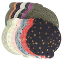 Découpes de cuir pour bourse FANTAISIE de Deco Cuir, lot de 25, diamètre 20 cm, décoration en cuir pour accessoires.