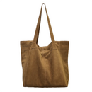 Kit DIY Deco Cuir pour sac cabas en croûte de cuir, coloris marron clair, création artisanale pour fabriquer un sac élégant.