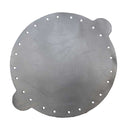 Découpe pour bourse en cuir Deco Cuir, en argent, diamètre 20 cm, pièce pour artisanat en cuir.