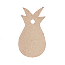Découpe en cuir naturel d'ananas pour porte-clés, artisanale, personnalisable, de la marque Deco Cuir.