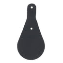 Découpe de cuir en forme de poire pour porte-clés, teintée, de la marque Deco Cuir, prête à riveter.