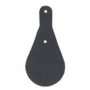 Découpe de cuir en forme de poire pour porte-clés, en cuir teinté, conçue pour rivetage, de la marque Deco Cuir.