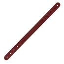 Découpe de cuir pour bracelet personnalisé, taille adulte 24,5 x 1,5 cm, fabriquée par Deco Cuir.