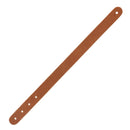 Découpe de cuir teinté Deco Cuir pour bracelet personnalisé, taille adulte 24,5 x 1,5 cm, visible en détail sur l'image.