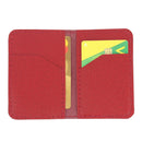 Porte-cartes en cuir rouge à assembler. Kit à offrir ou idéal pour s'initier à la petite maroquinerie