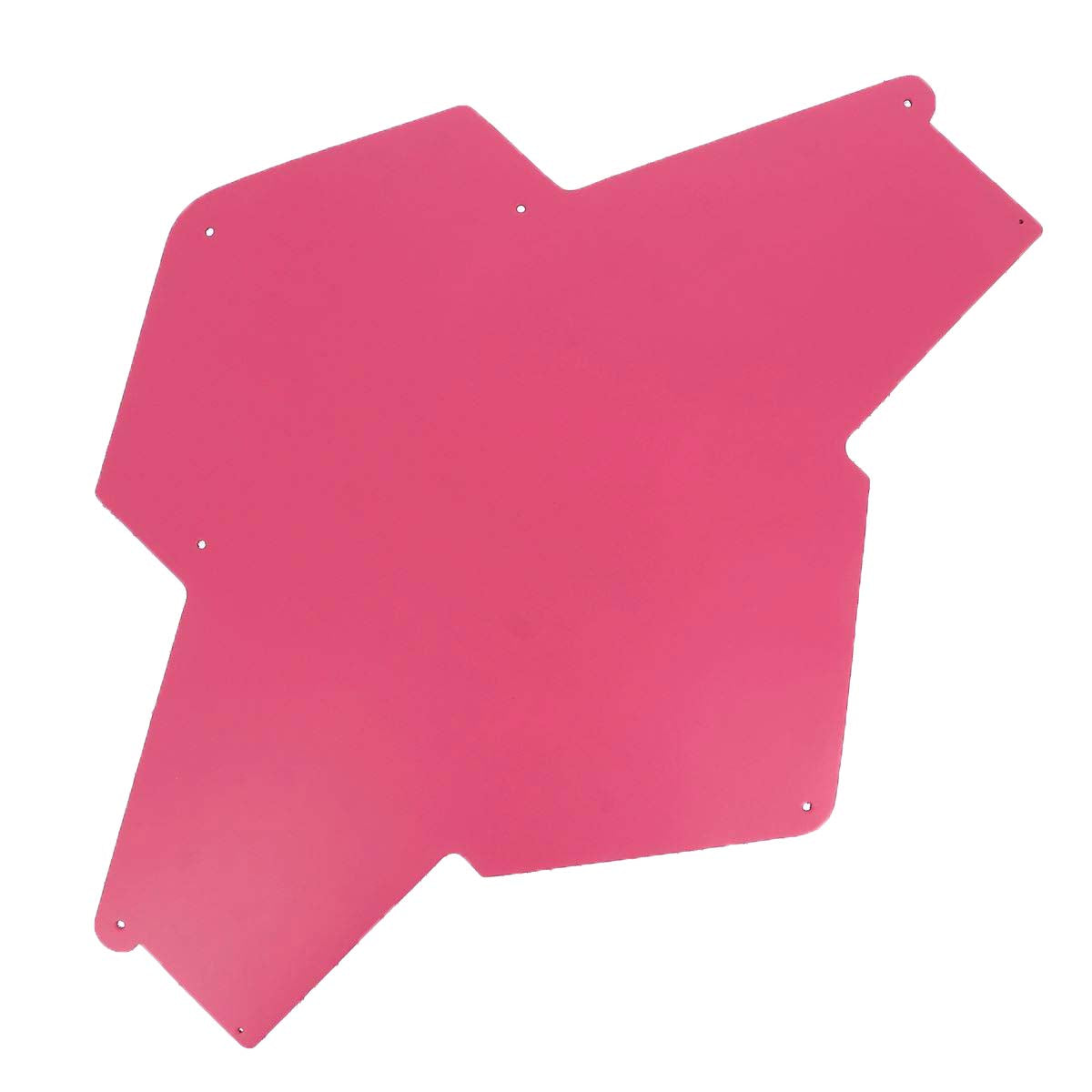 Découpe pour pochette enveloppe en cuir rose framboise, kit DIY de création Deco Cuir, image montrant le morceau en cuir coloré.