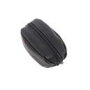 Kit porte-monnaie en cuir grain de café noir, avec découpes de cuir, par Deco Cuir, montrant le petit porte-monnaie élégant.