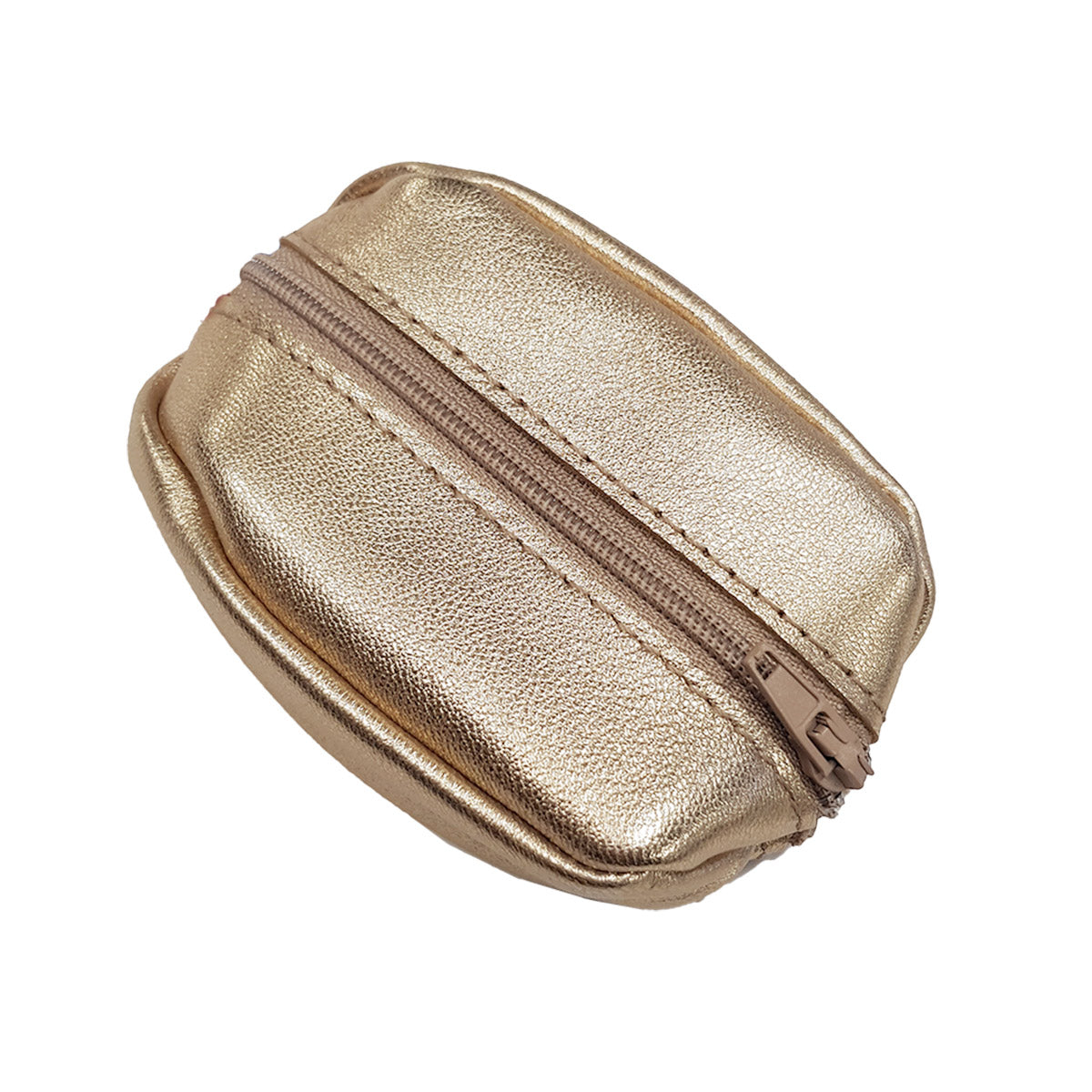 Découpes de cuir pour kit porte-monnaie Grain de Café de la marque Deco Cuir, avec détails en cuir brun clair.