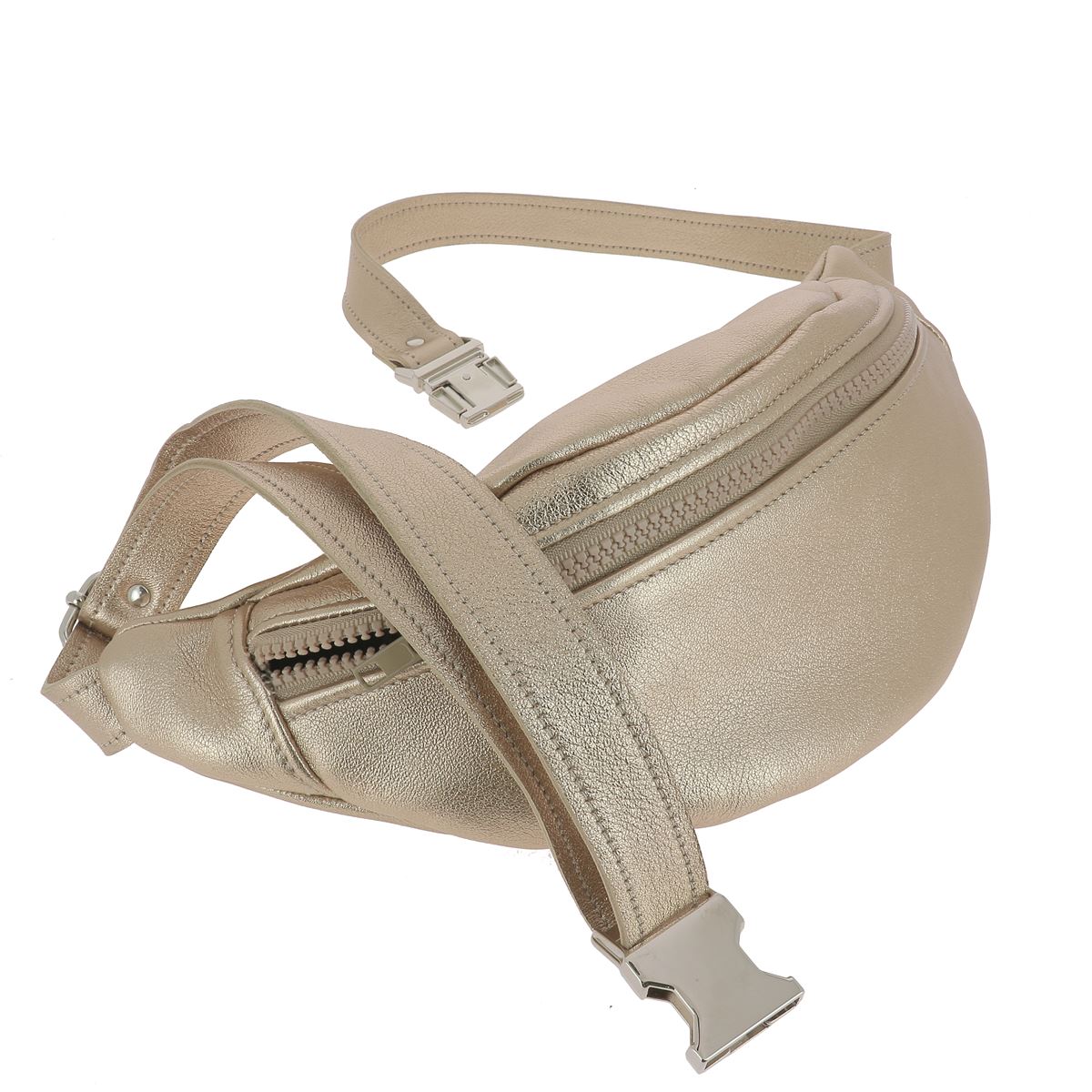 Kit DIY Deco Cuir pour créer un sac banane en cuir avec matériaux et instructions visibles dans l'image.