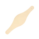 Découpe de cuir naturel pour bracelet adulte en forme ovale, par Deco Cuir, idéale pour personnalisation.