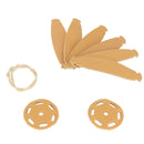 Kit DIY Deco Cuir pour boule de Noël en cuir à assembler, motif pain d'épice, création artisanale pour décorations festives