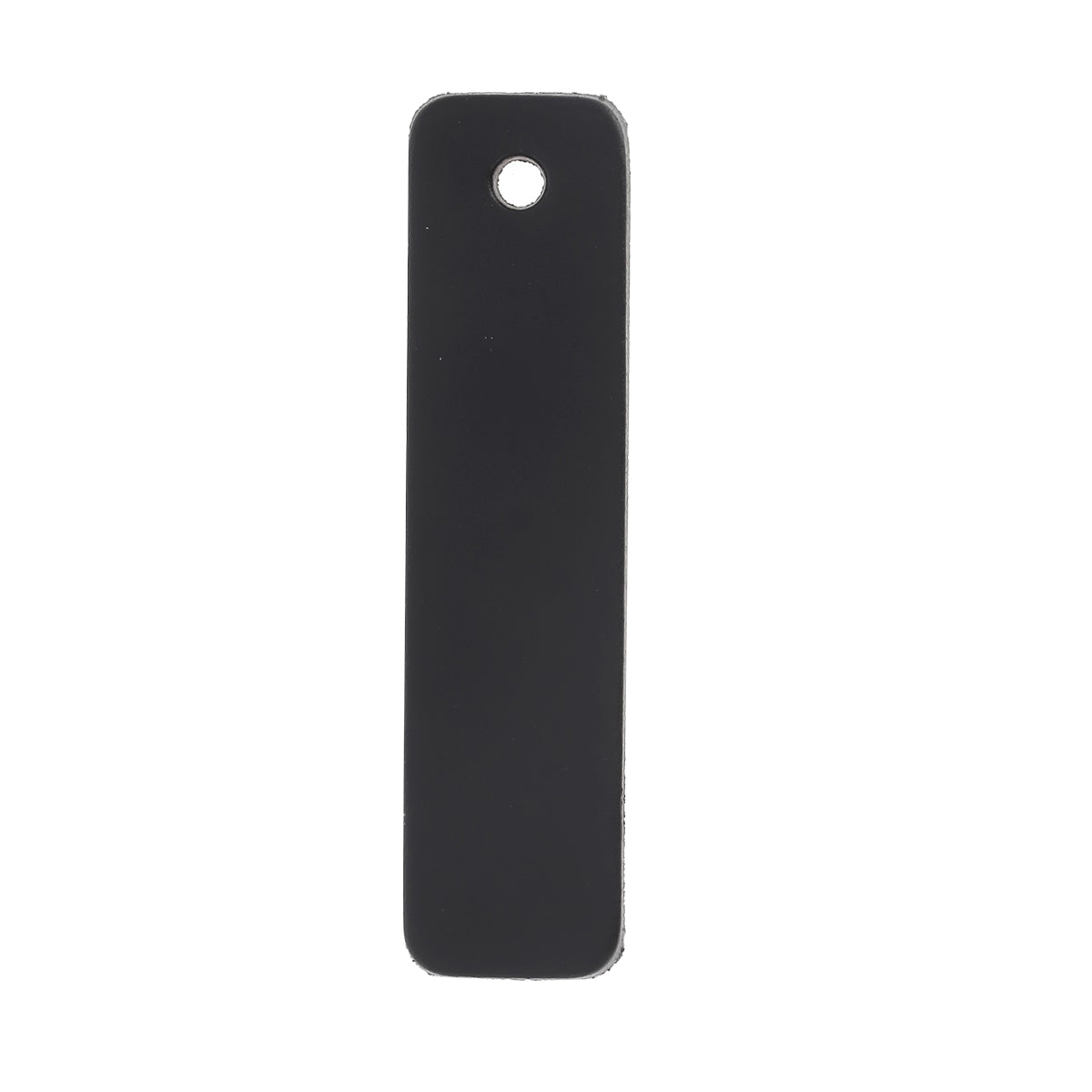 Découpe de cuir rectangle teinté pour porte-clés, fabriquée par Deco Cuir, idéale pour personnaliser vos porte-clés en cuir.