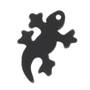 Découpe SALAMANDRE en cuir de Deco Cuir pour porte-clés, montrée avec détails en cuir et motif de salamandre.