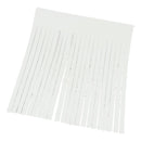 Découpe POMPON en cuir blanc pour porte-clés, fabriquée par Deco Cuir, présentant un pompon en cuir blanc pour porte-clés.