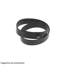 Découpe de cuir double pour bracelet sauvage personnalisé, taille adulte 44x1,5 cm, fabriquée par Deco Cuir