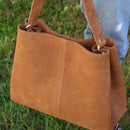 Kit DIY complet pour fabriquer son propre sac à main en croûte de cuir vert kaki