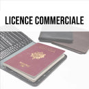 Modèle de patron porte-passeport en cuir Deco Cuir, illustration détaillée pour confectionner une housse de passeport élégante.