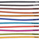 Lacet en cuir plat 5mm tranché noir pour chaussures, longueur 10 cm, conçu par Autres.