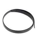 Lacet en cuir plat de 10 mm tranché noir, longueur 10 cm, pour chaussures, fabriqué par Autres.