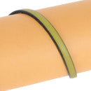 Lacet en cuir plat de 5 mm tranché noir, longueur de 10 cm, pour chaussures, par Autres.