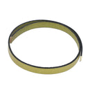 Lacet en cuir plat de 10mm, tranches noires, longueur 10 cm, pour chaussures, fabriqué par Autres.