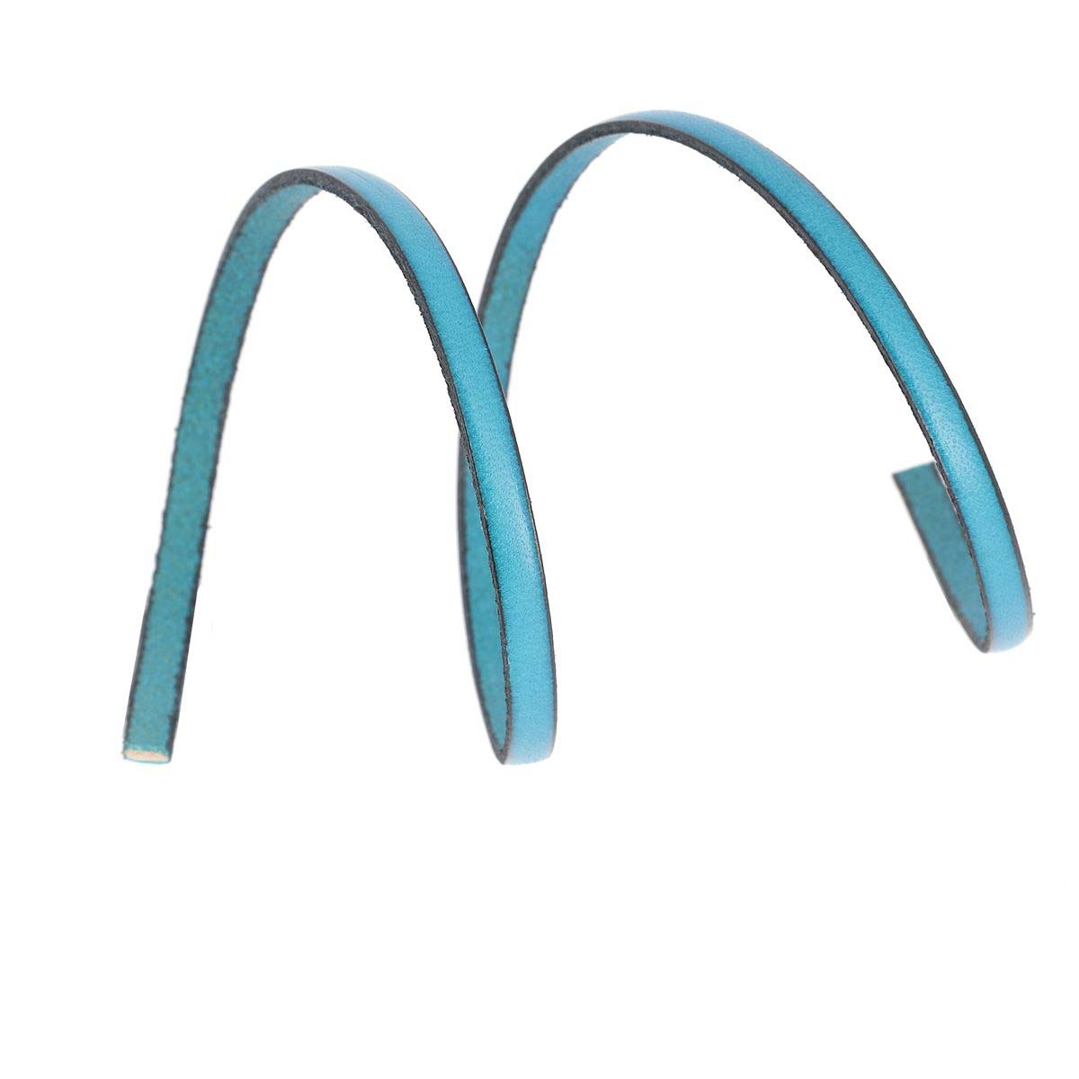 Lacet en cuir plat noir de 5 mm, tranche fine, longueur de 10 cm, pour chaussures, fabriqué par Autres.