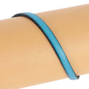 Lacet en cuir plat 5mm tranché noir de 10 cm, accessoire pour chaussures ou bottes, fabriqué par Autres.