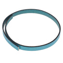 Lacet en cuir plat noir de 10 mm de large, tranché, longueur 10 cm, pour chaussures, fabriqué par Autres.