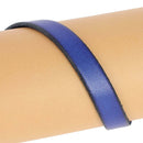 Lacet en cuir plat noir de 10 mm, tranches, longueur de 10 cm, conçu pour chaussures, en cuir noir, style classique.