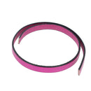 Lacet en cuir plat de 10 mm tranché noir, 10 cm, pour chaussures, fabriqué par Autres, visible en image.