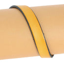 Lacet en cuir plat de 10 mm tranches noires pour chaussures, longueur de 10 cm, fabrication en cuir par Autres.
